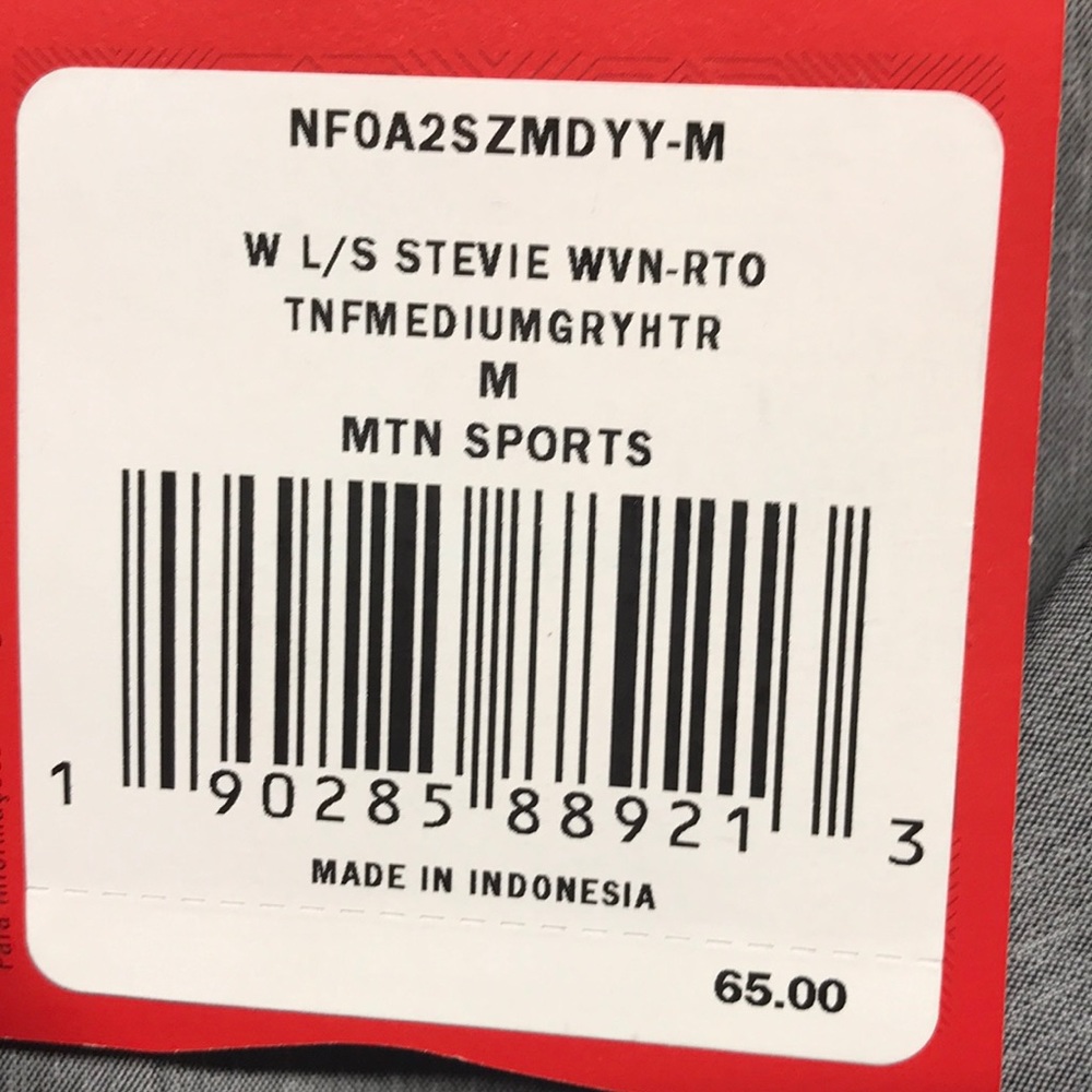 North Face Stevie Long Sleeve Shirt, Med - Picture 5 of 5